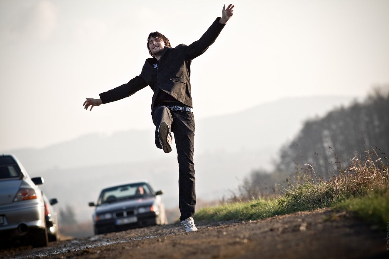 Autumn sliding - Lancer EVO 8, Civic Type-R, E46 330i, E-36 318is 