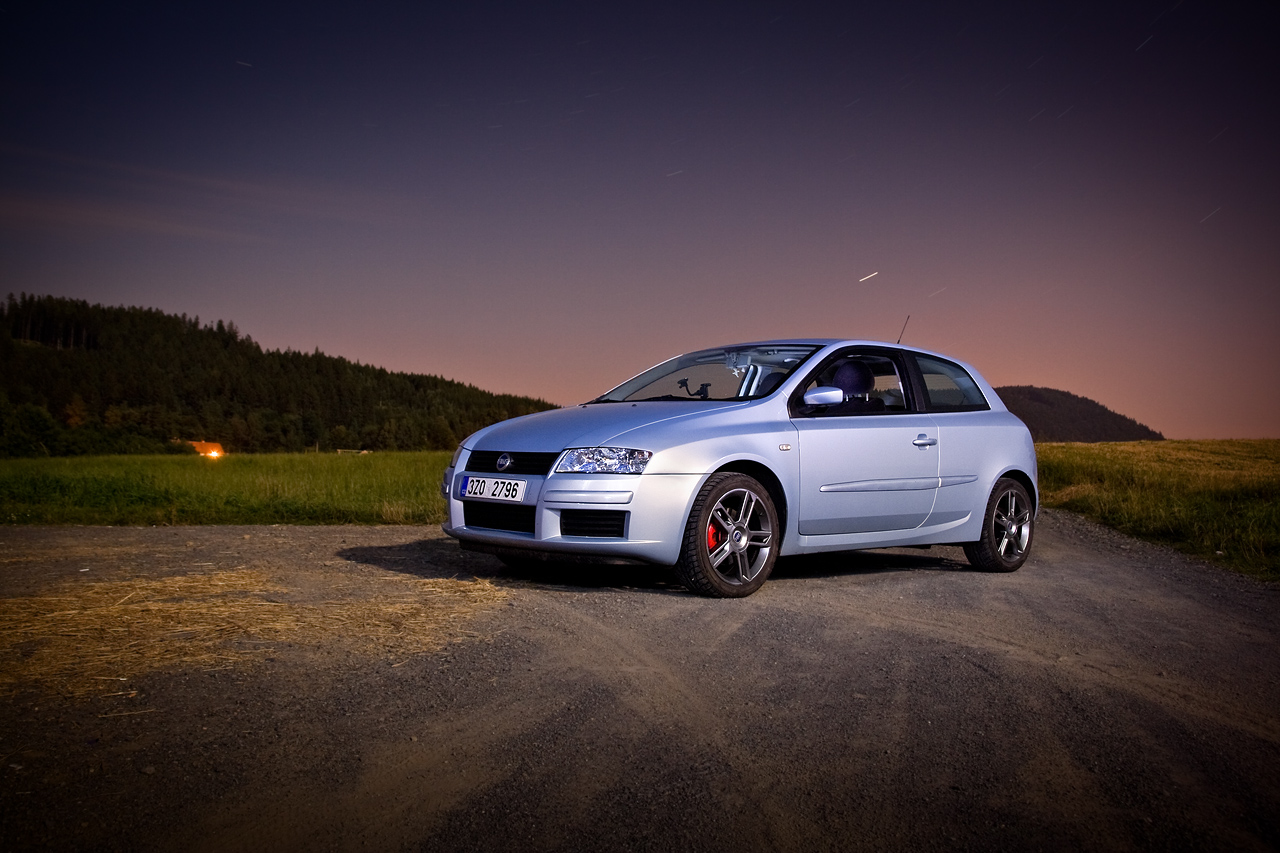 Fiat Stilo night photoshoot