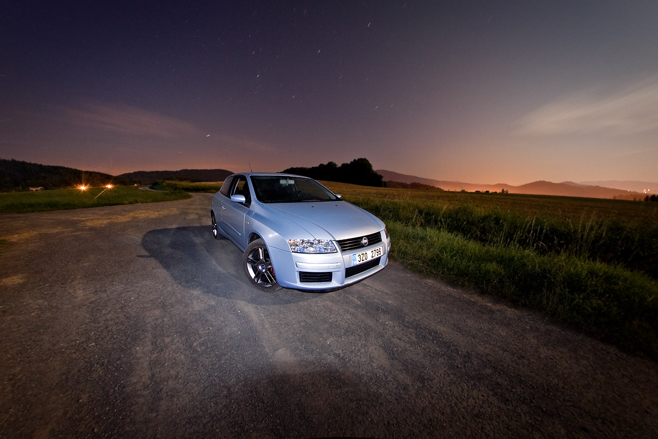 Fiat Stilo night photoshoot
