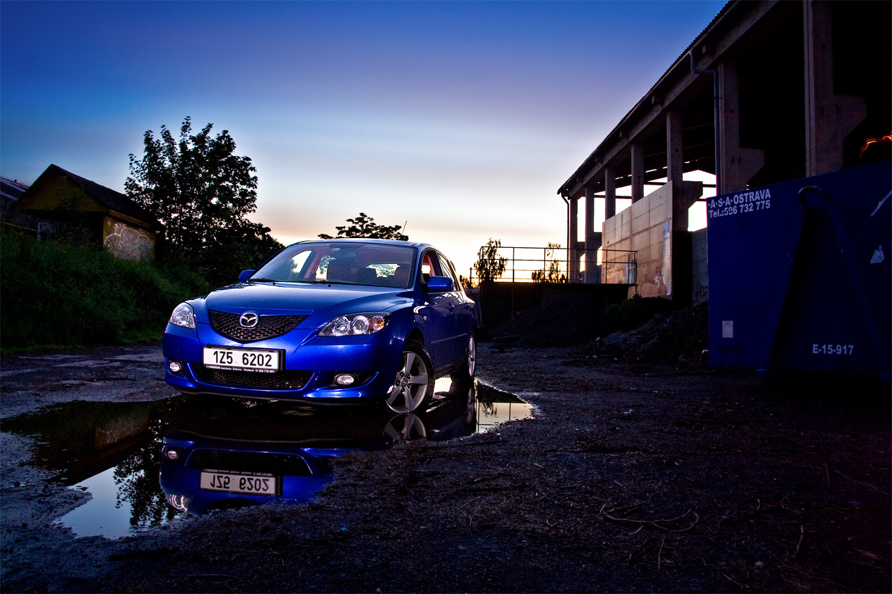 Mazda 3 night photoshoot #2