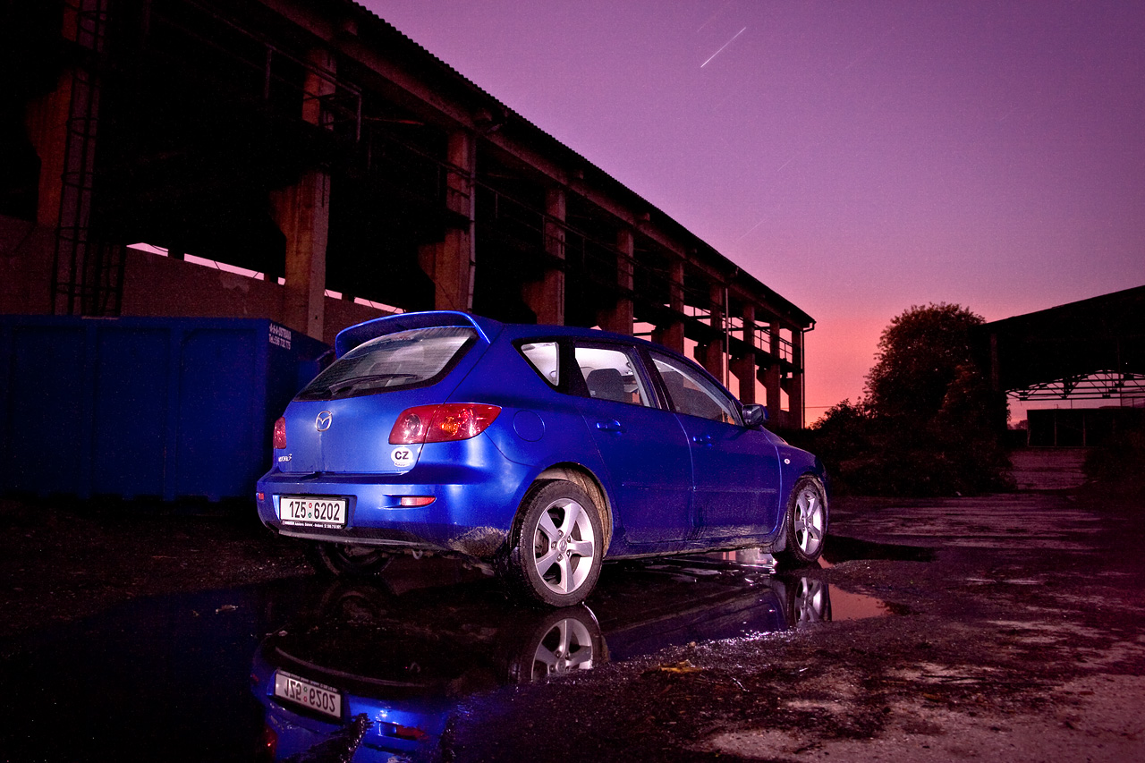 Mazda 3 night photoshoot #2