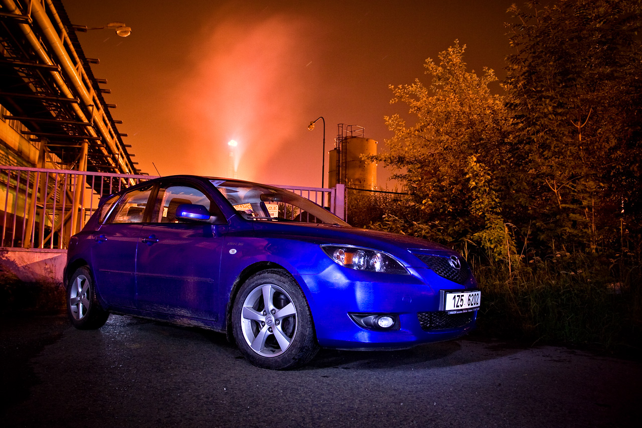 Mazda 3 night photoshoot #2