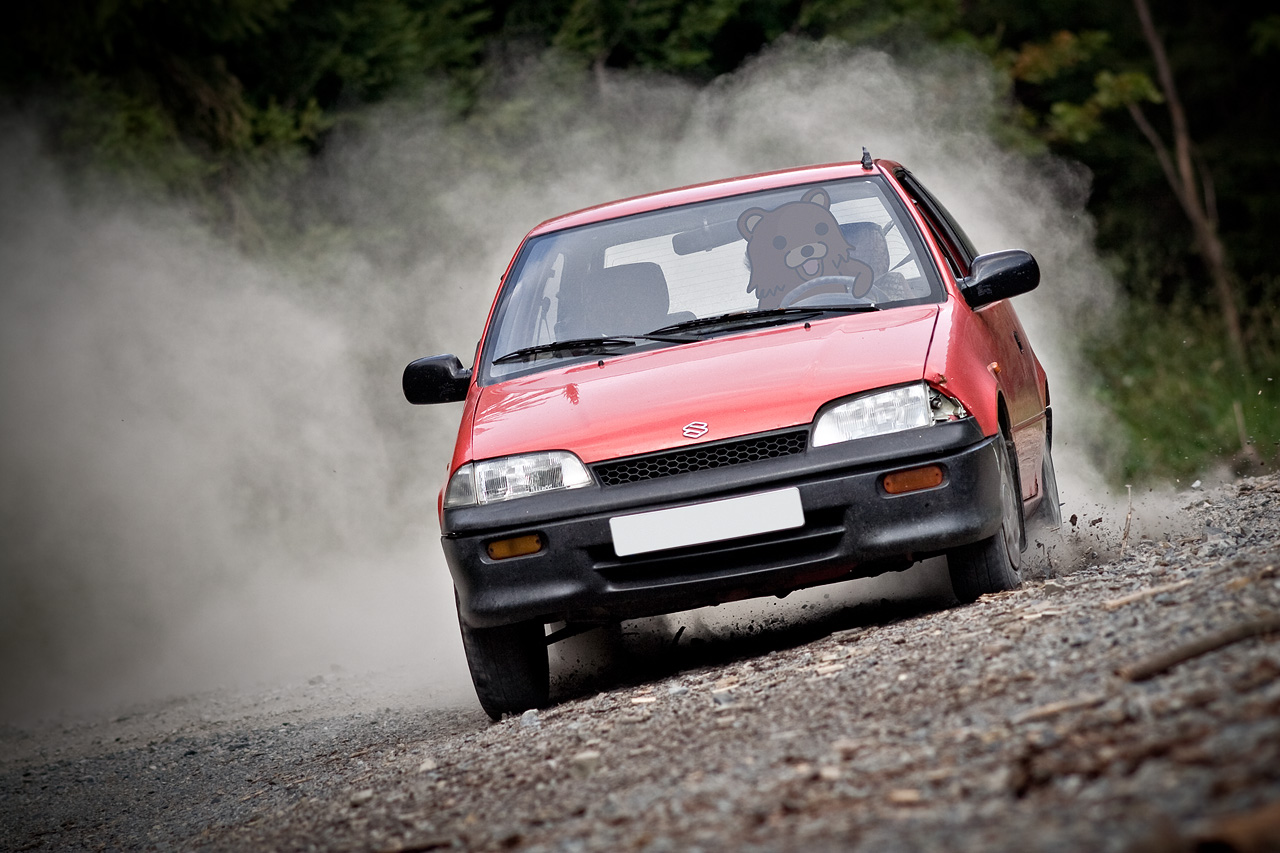 Suzuki Swift 4x4 rally action